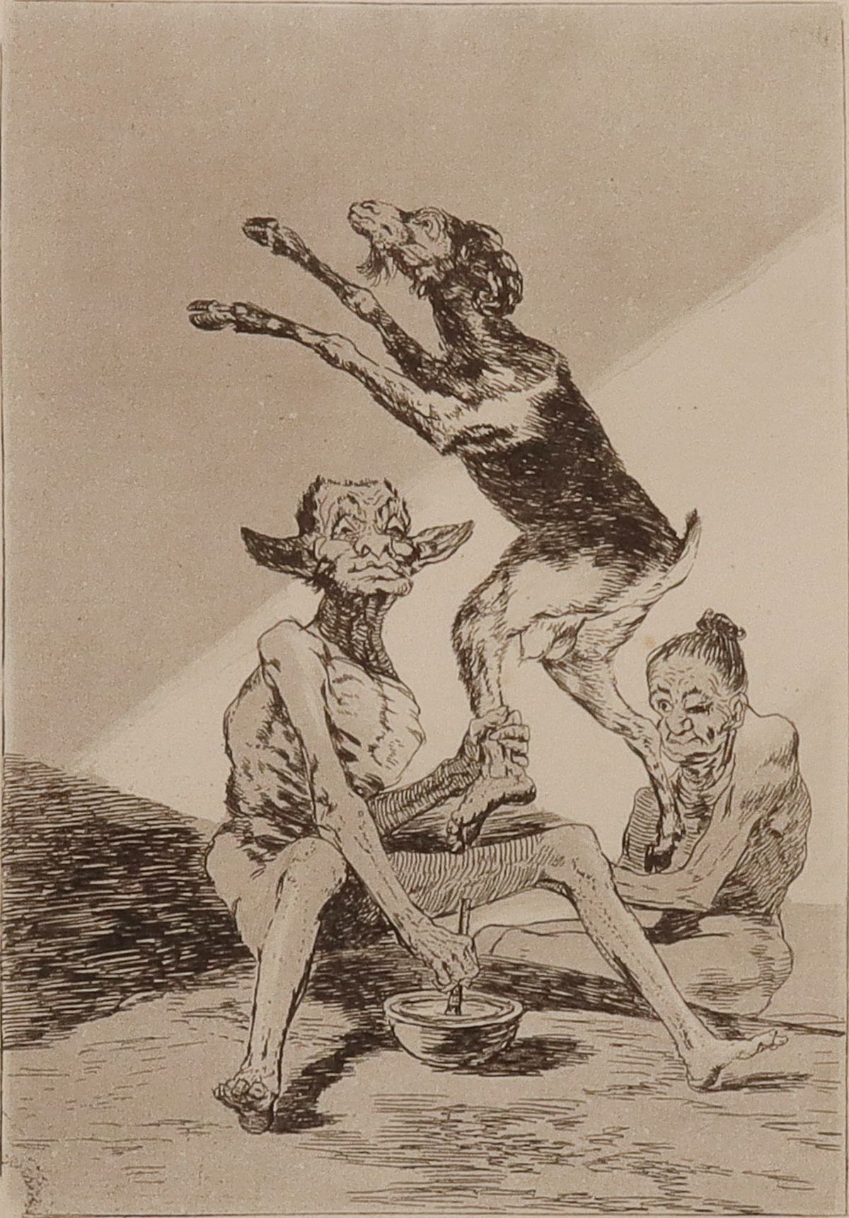 FRANCISO GOYA ETCHING (1746-1828) CIRCA 1868