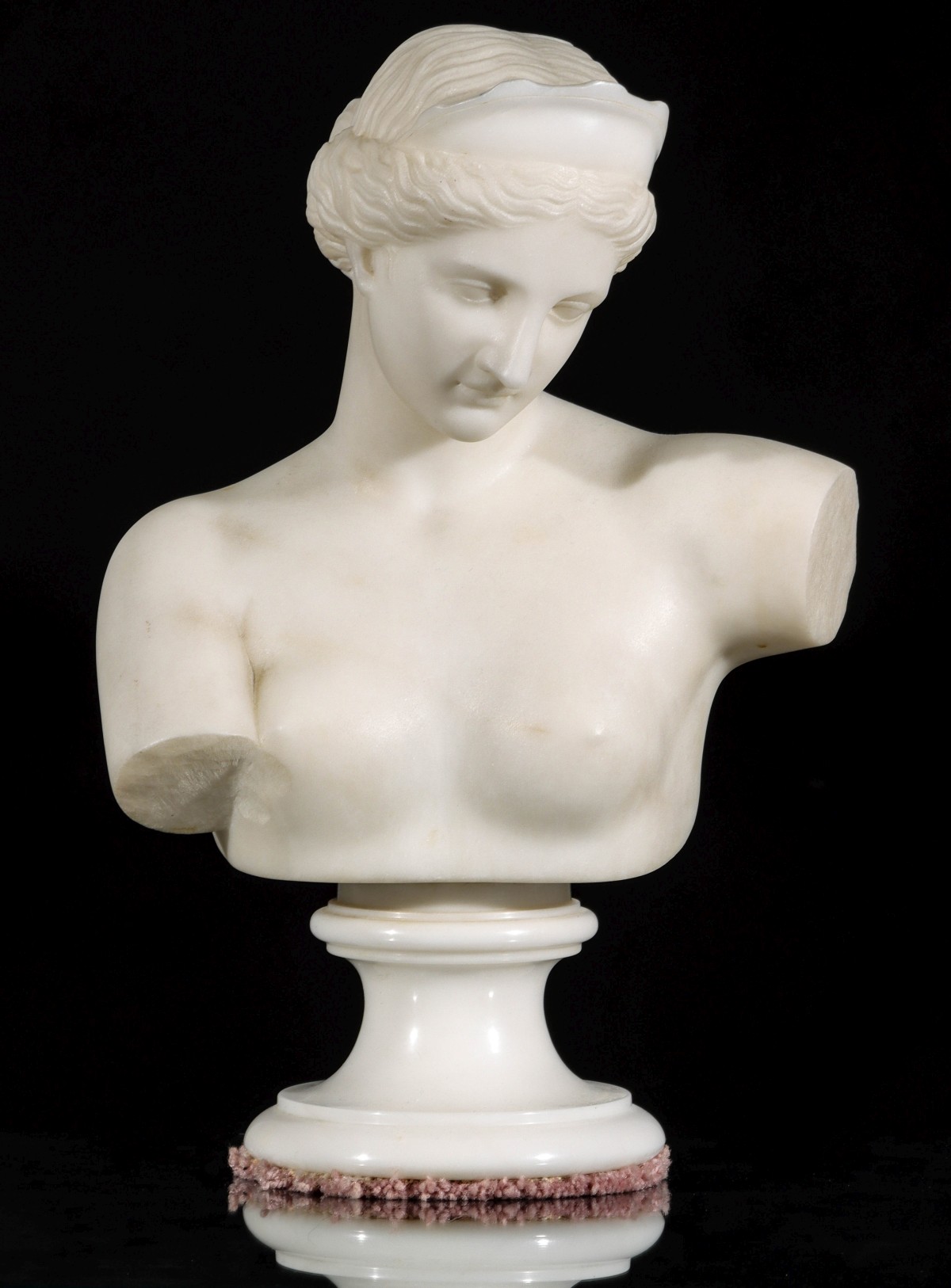 PIETER BARRANTI (ITALIAN 19th/20th CENT) MARBLE BUST