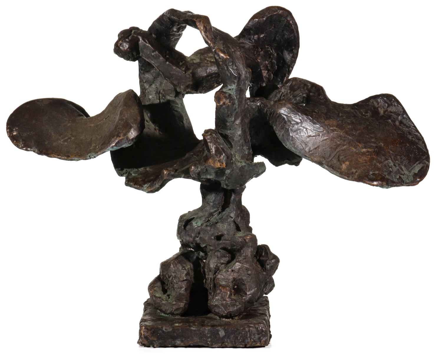 FIORE DE HENRIQUEZ ABSTRACT EXPRESSIONIST BRONZE