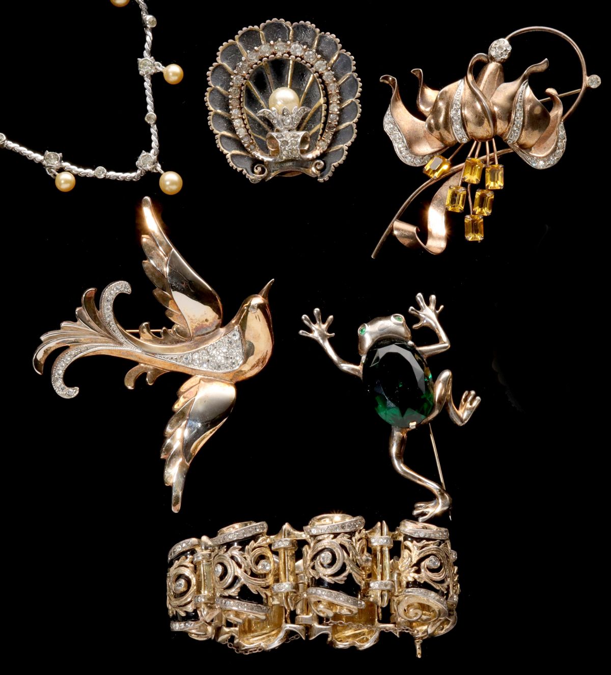 PENNINO, R. DEROSA STERLING, AND OTHER COSTUME JEWELRY