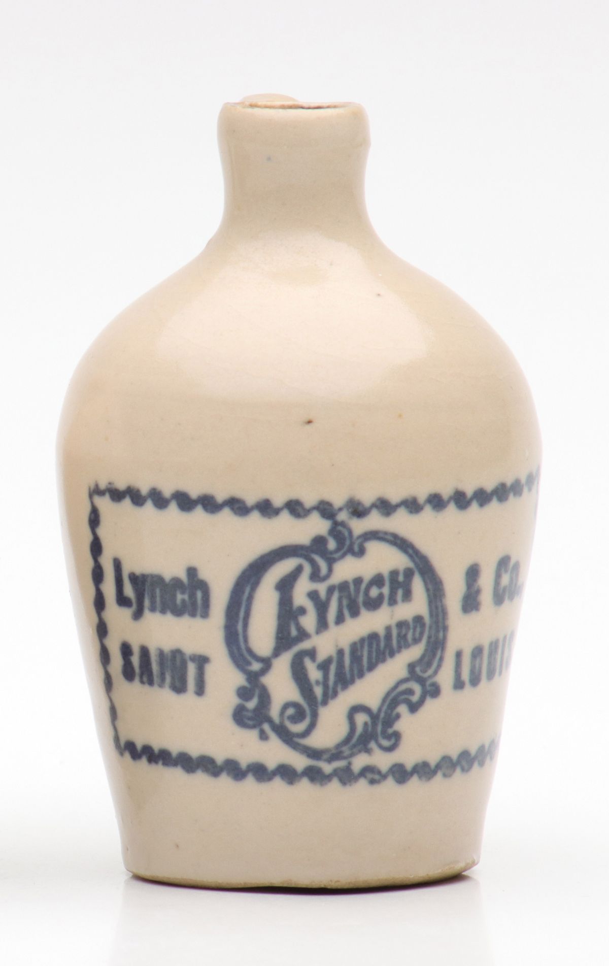 LYNCH TWO-SIDED WARRENTON MO ST. LOUIS WHISKEY MINI JUG