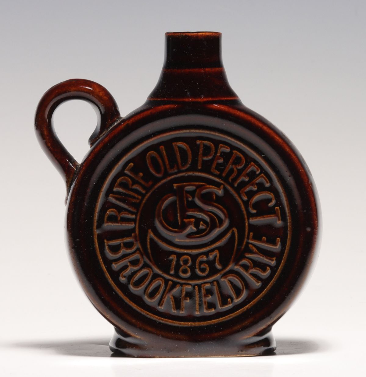 GEORGE BIELER SONS BROOKFIELD RYE DISC MINI JUG