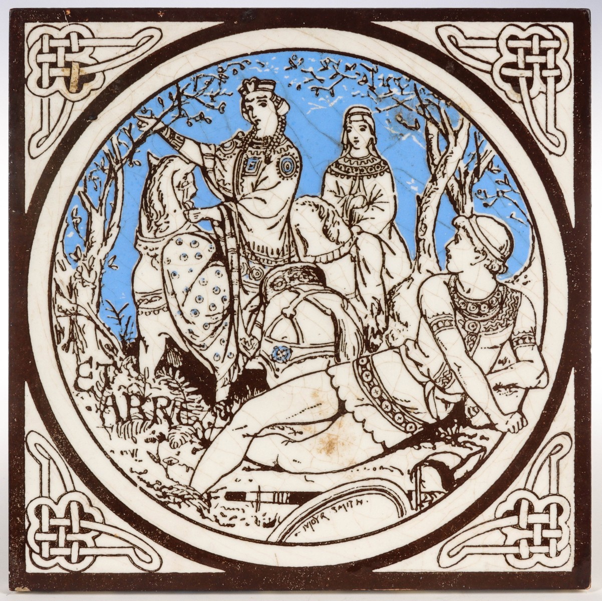 A MINTON'S STOKE ON TRENT ART POTTER TILE