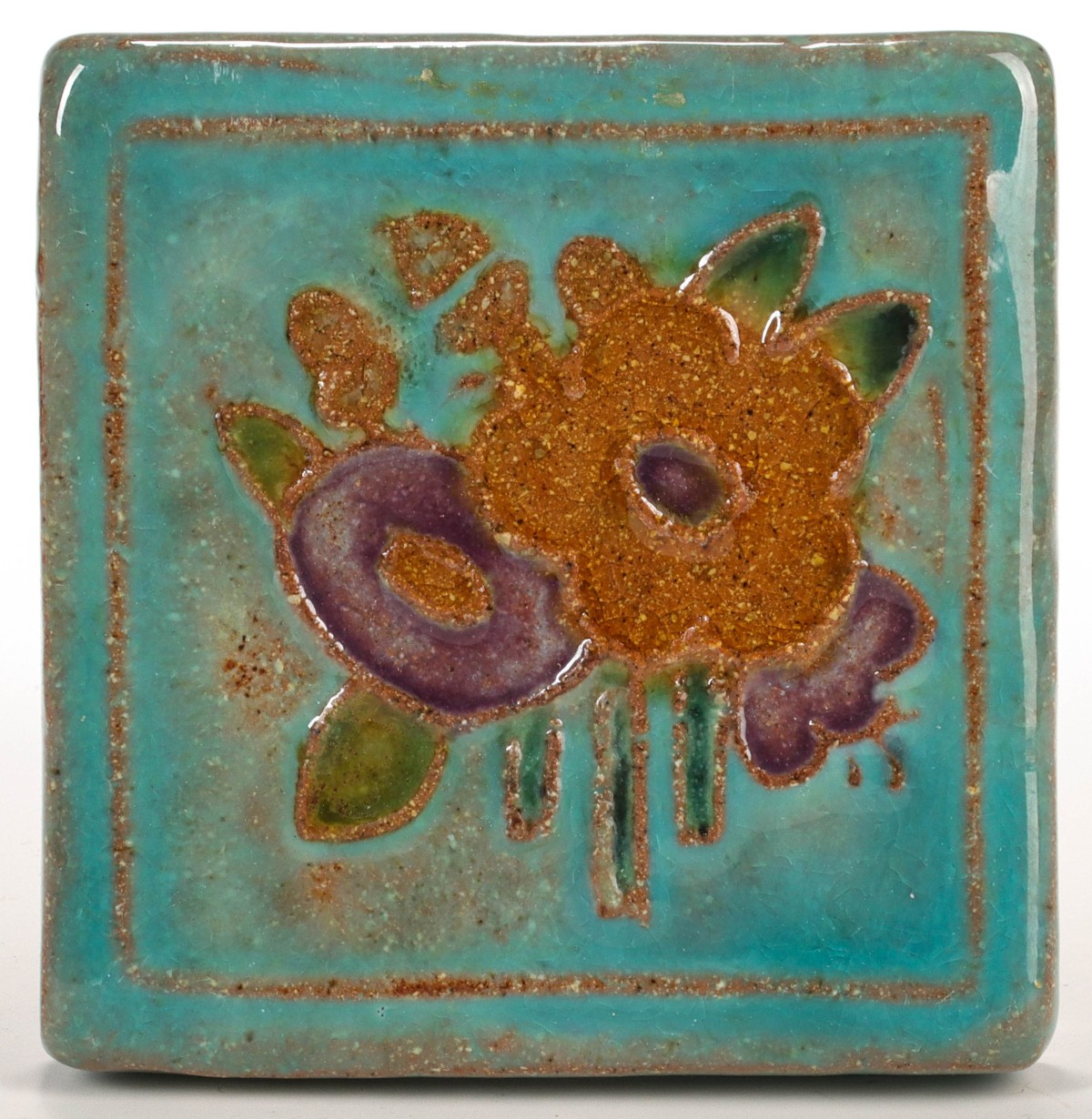 A PEWABIC DETROIT ART POTTERY TILE