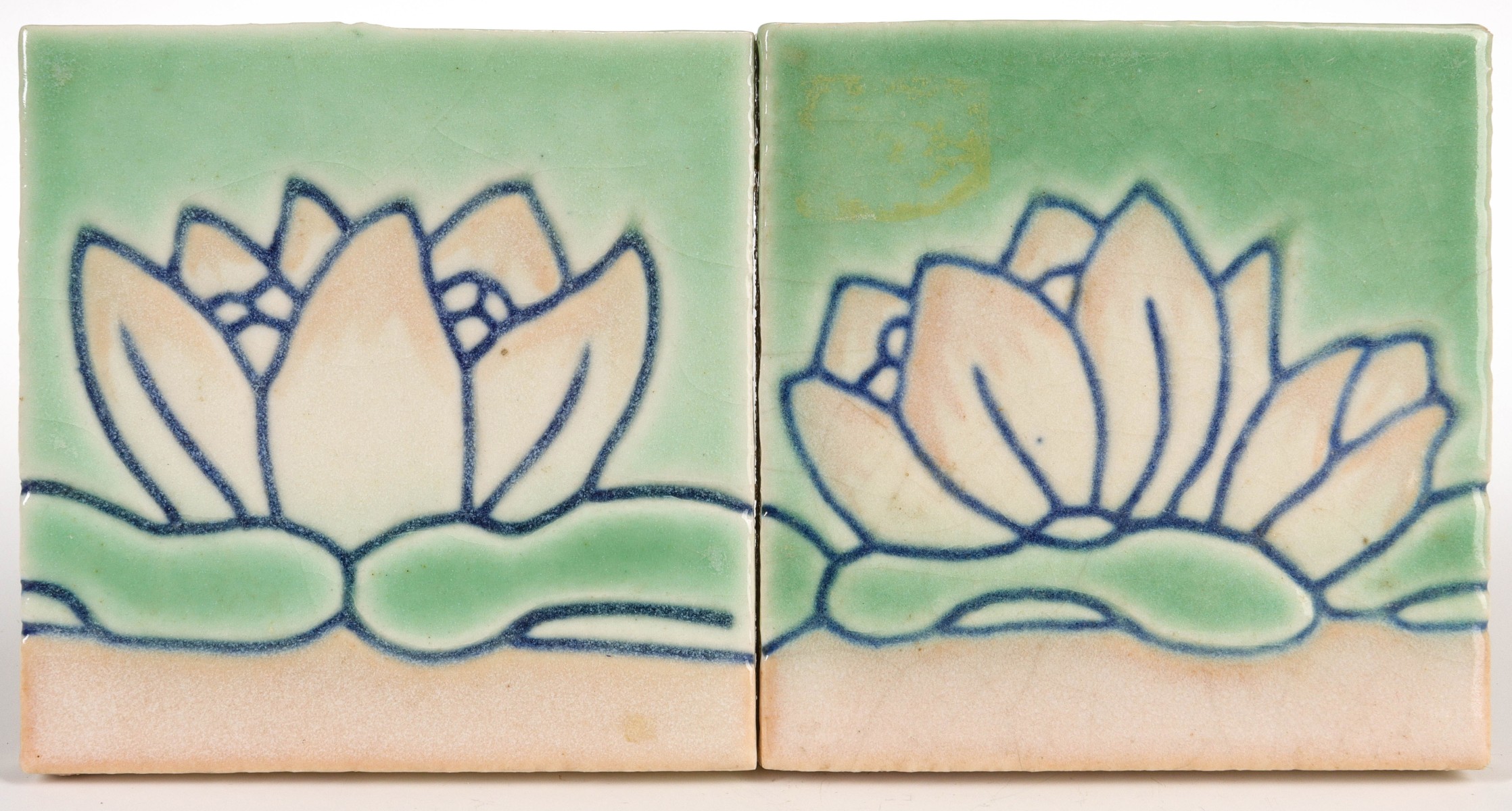 A PAIR OF CALIFORNIA ART TILE CO. TILES