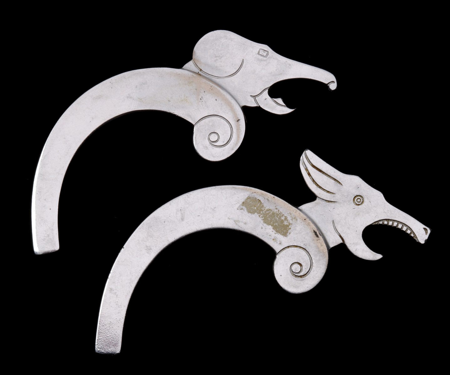 REPUBLICAN ELEPHANT & DEMOCRAT MULE ART DECO OPENERS