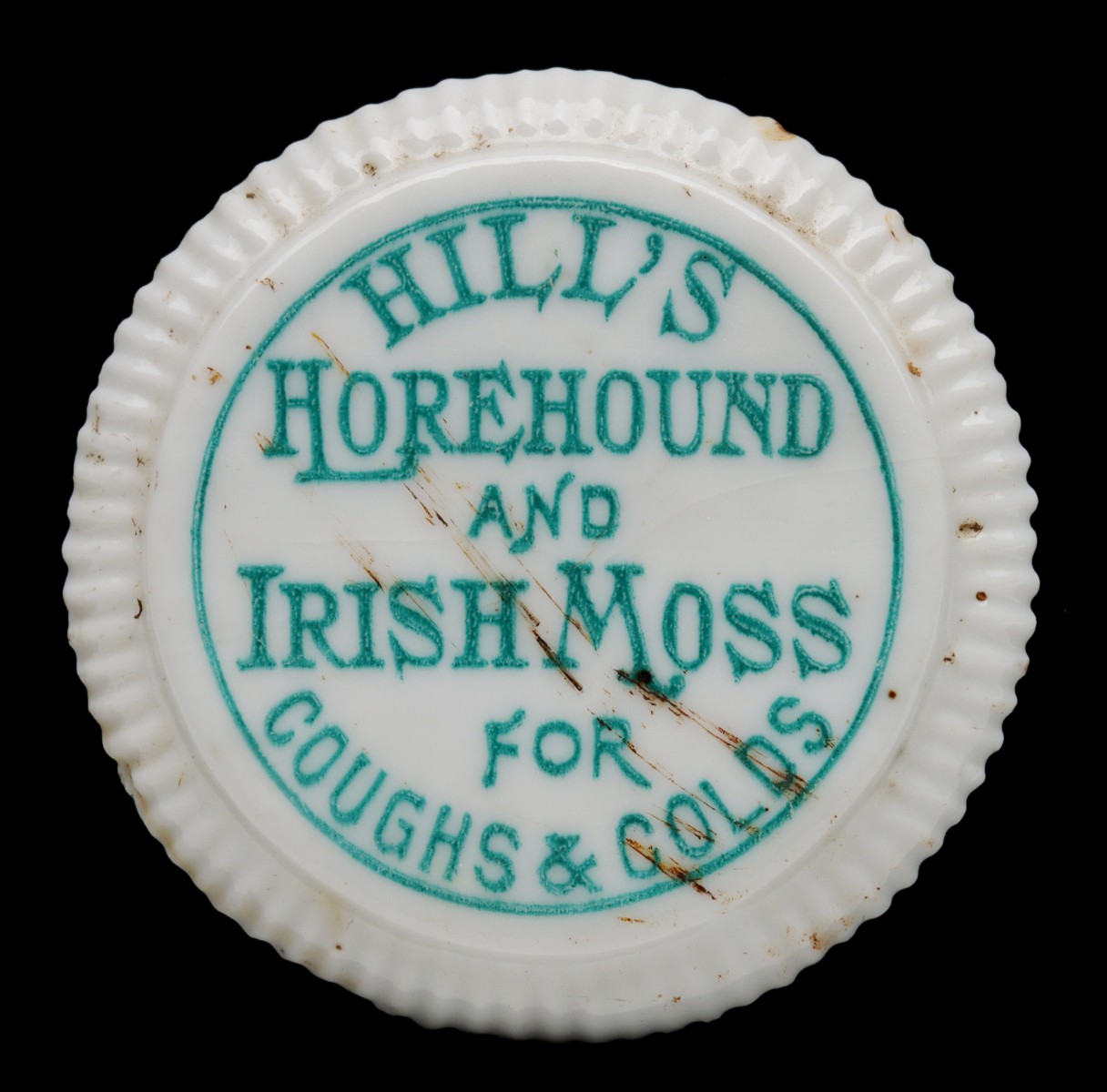 HILL'S HOREHOUND 19TH CENT STAFFORDSHIRE POT LID