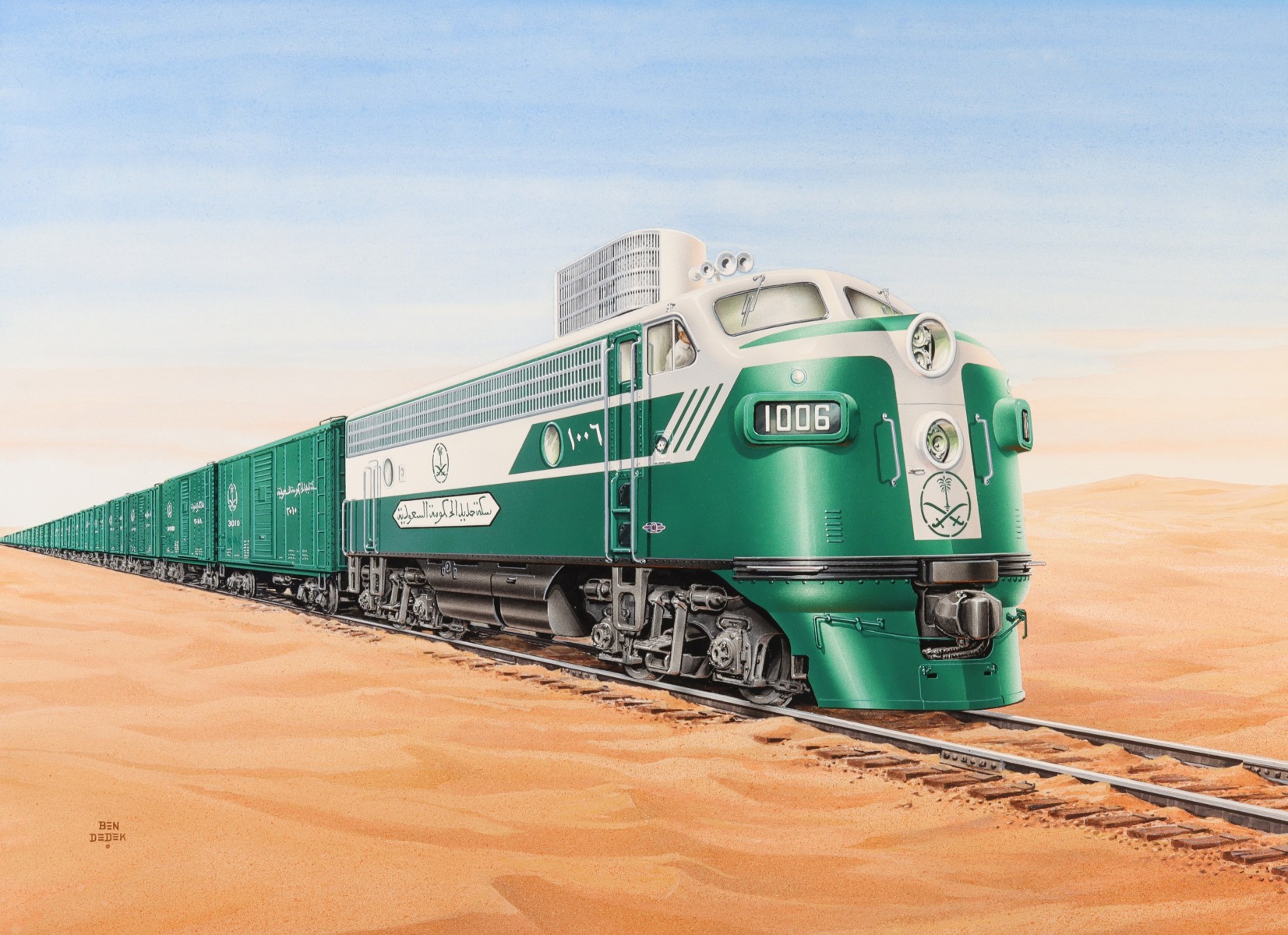 BEN DEDEK (1896-1973) SAUDI EMD COLOR SCHEME PROPOSAL