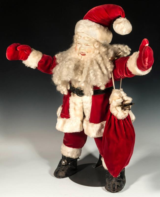 AN EARLY 20TH CENTURY 24-INCH SANTA CLAUS 