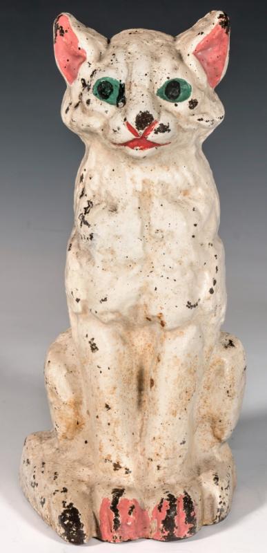 NATIONAL FOUNDRY SITTING CAT CAST IRON DOORSTOP