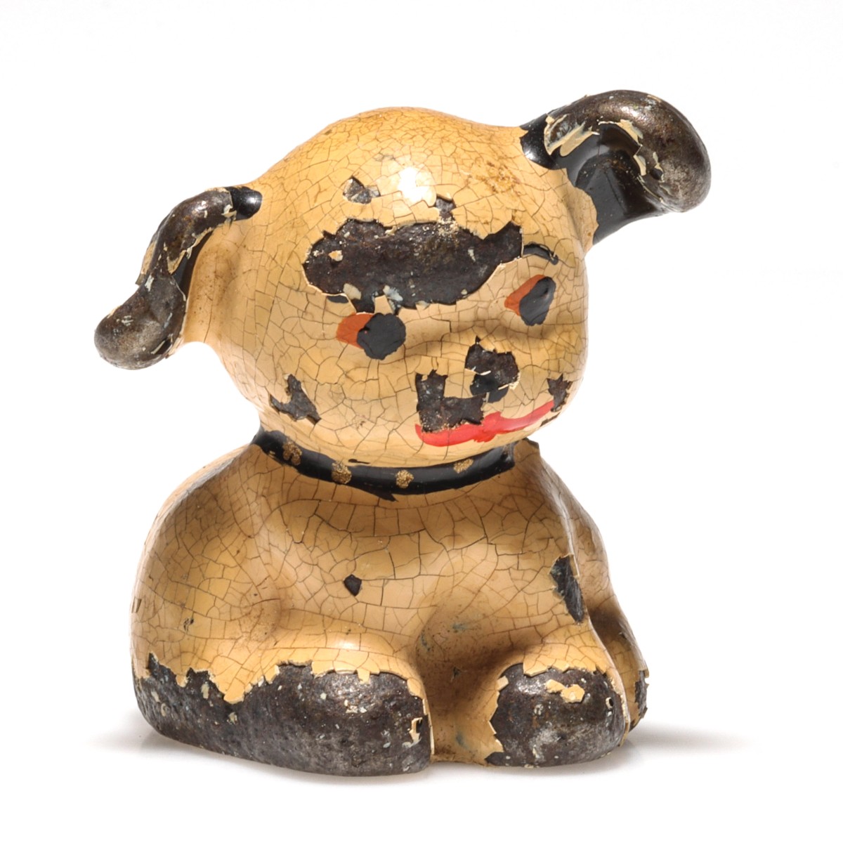 MARK'S FIGURAL PUP IRON ADVERTISING PAPERWEIGHT