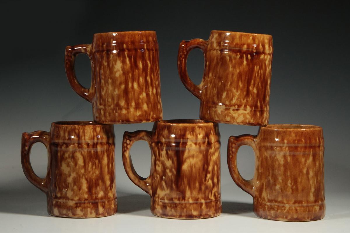 FIVE BENNINGTON MUGS