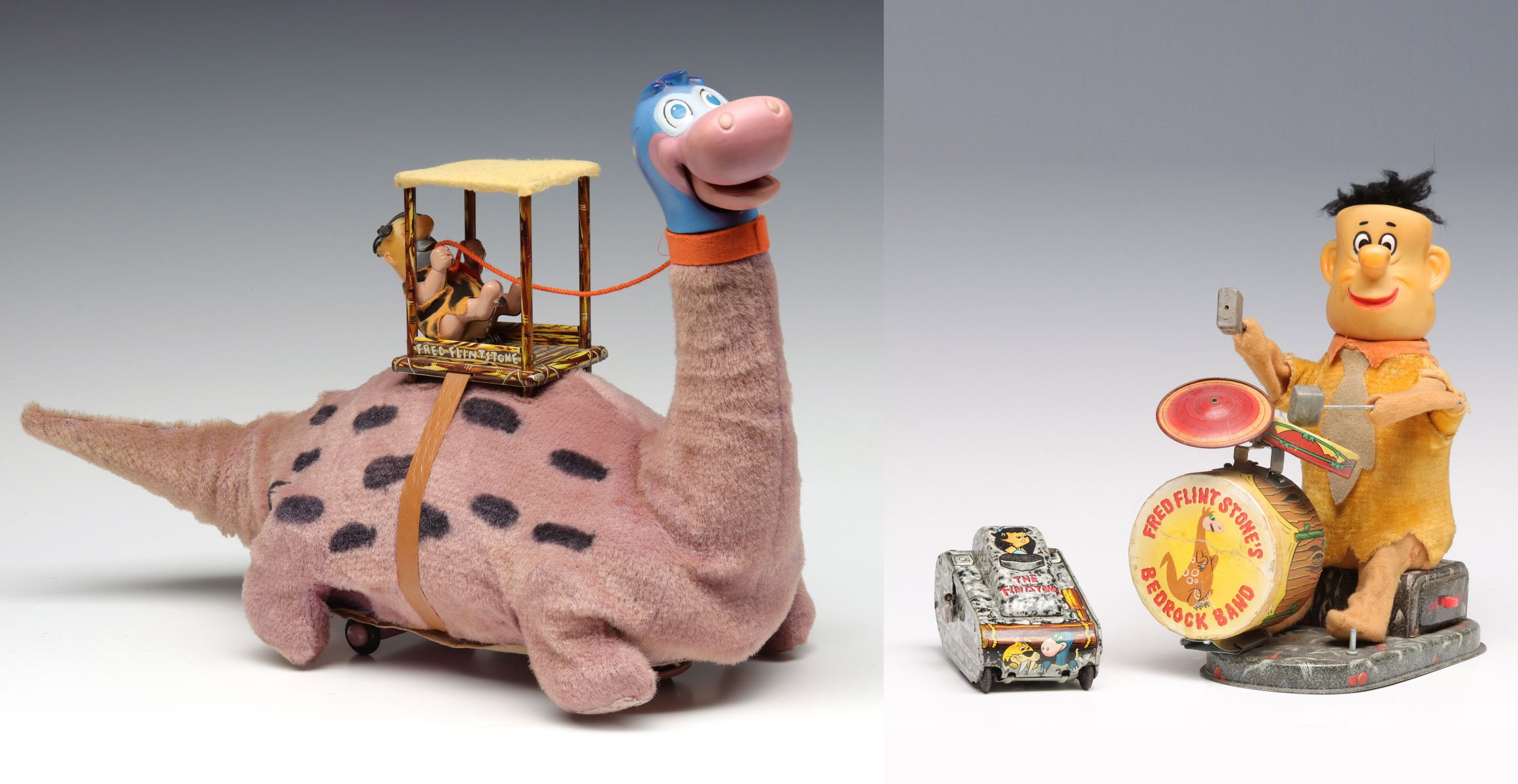 FRED FLINTSTONE BATTERY OP AND WIND-UP TOYS