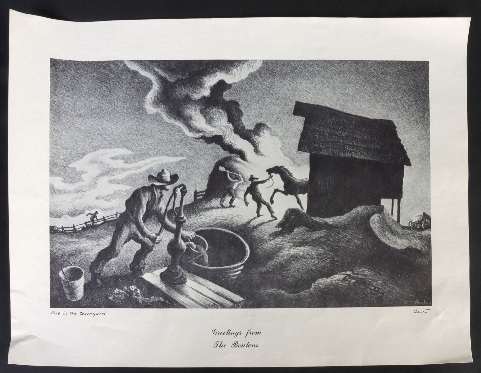 AFTER THOMAS HART BENTON OFFSET LITHOGRAPH