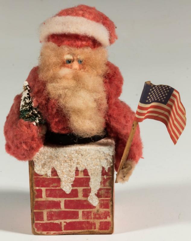 A 20THC. ARTISAN SANTA CALUS FIGURE SIGNED KRIZNER