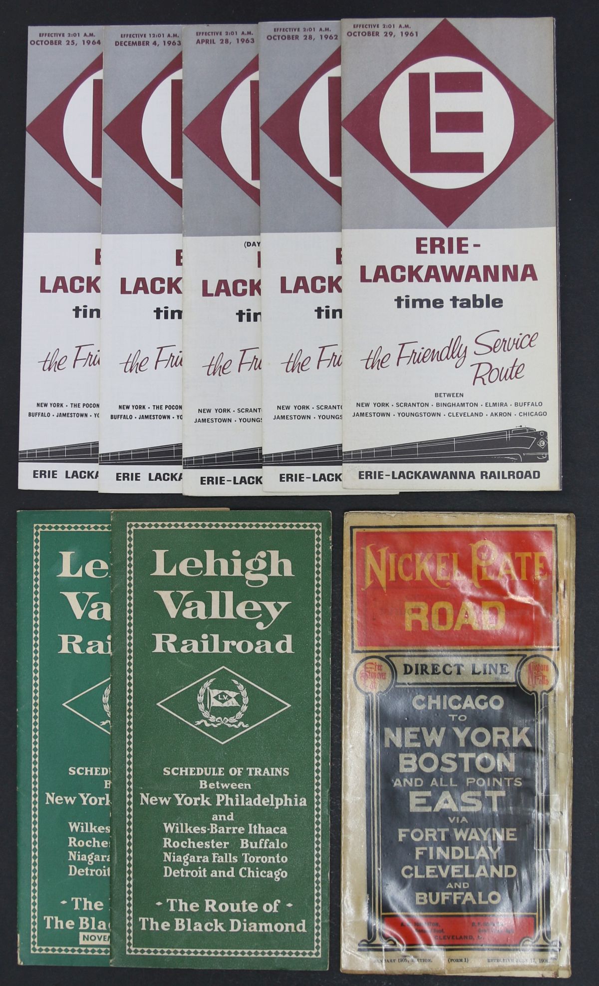 EIGHTY-TWO PIECES NEW ENGLAND RR EPHEMERA