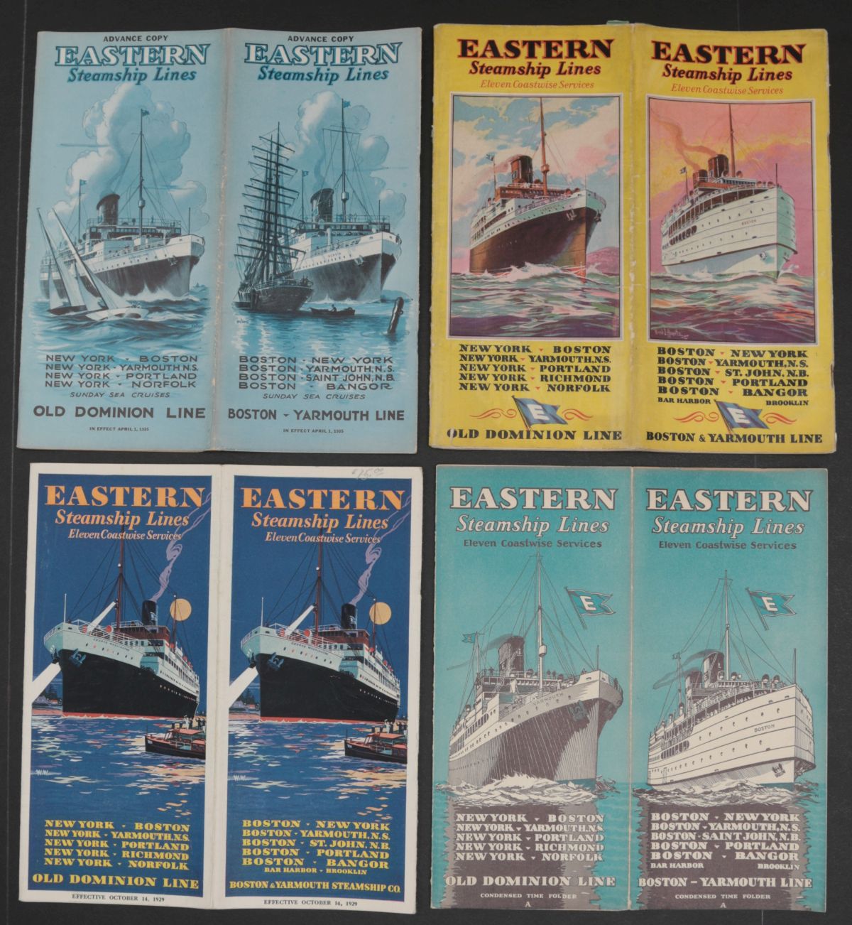 EASTERN STEAMSHIP CO STEAMSHIP TRAVEL EPHEMERA