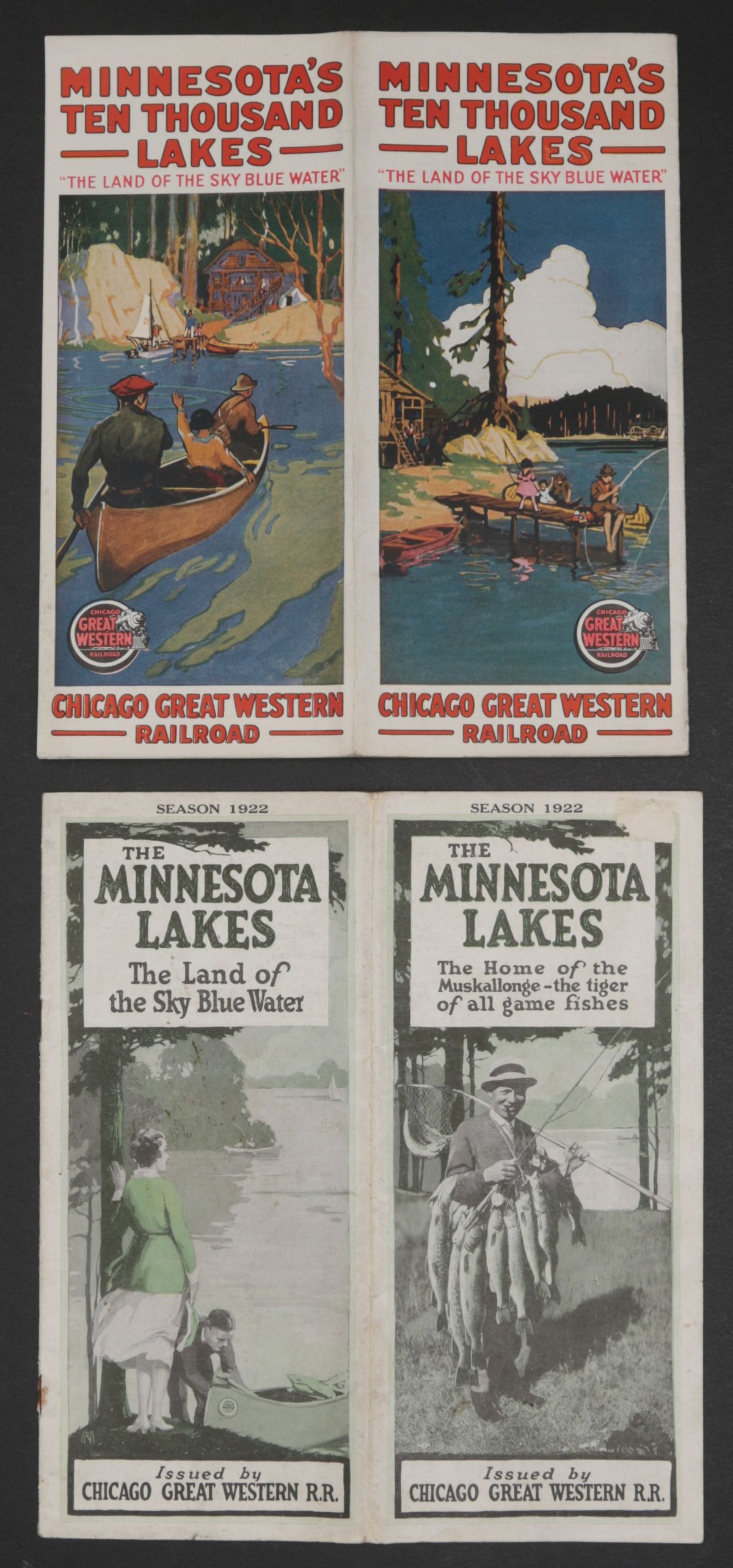 18 PIECES OF CHICAGO GREAT WESTERN RR EPHEMERA