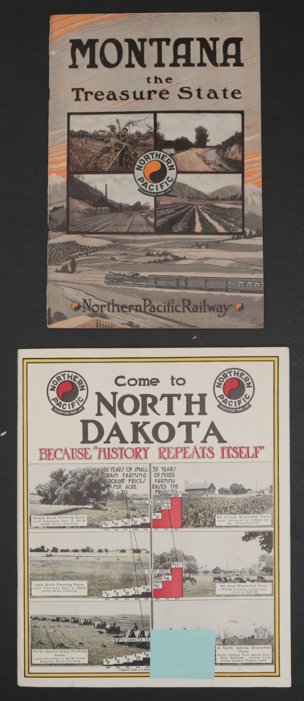 20 PIECES OF NORTHERN PACIFIC RAILROAD EPHEMERA