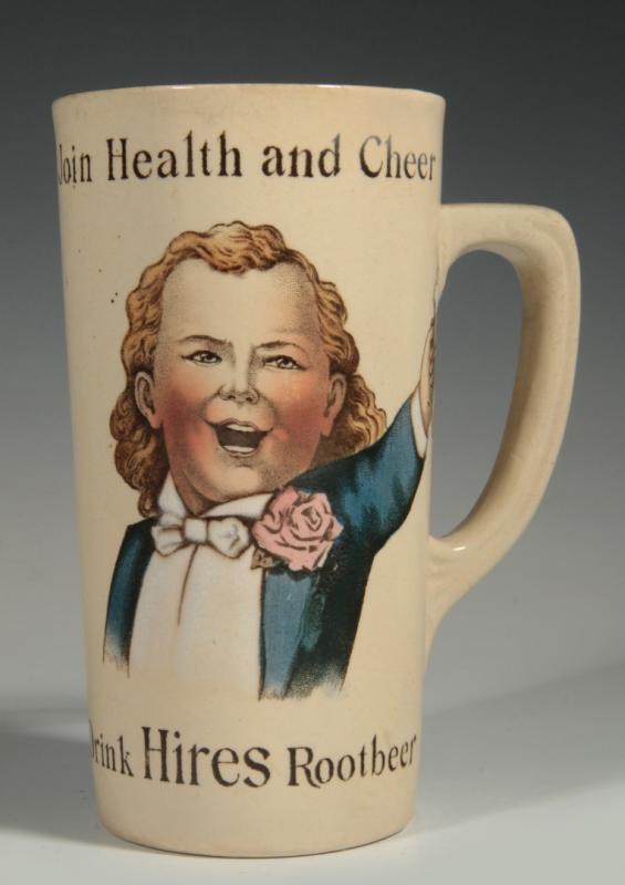 A GOOD FULL COLOR HIRES ROOTBEER MUG CIRCA 1904