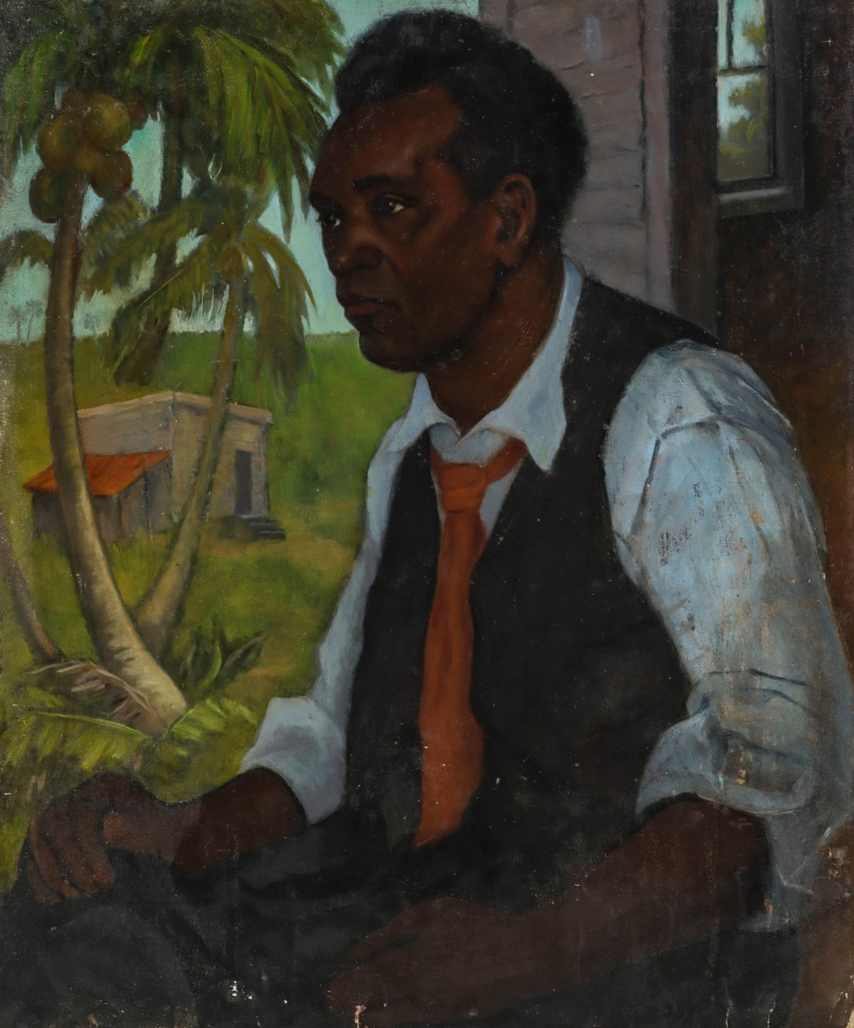 MANNER OF LOIS MAILOU JONES (1905-1998) OIL/CANVAS BOARD