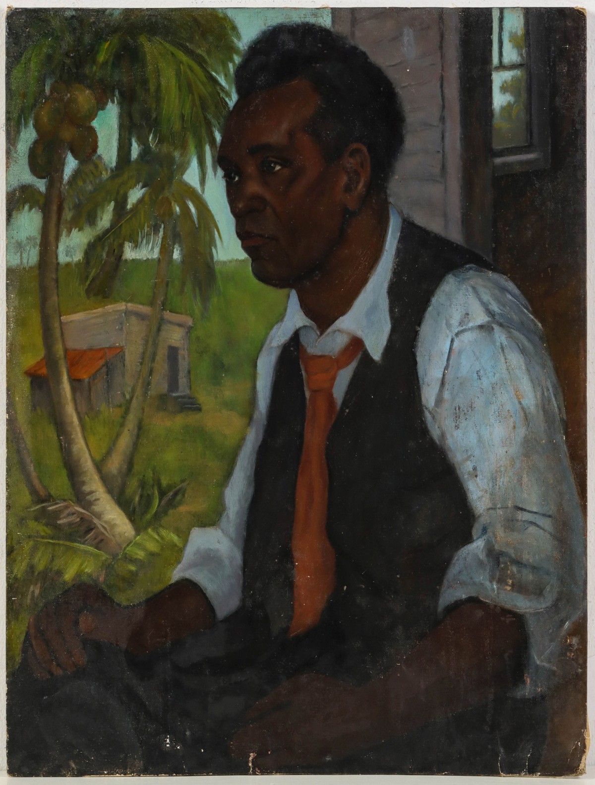 MANNER OF LOIS MAILOU JONES (1905-1998) OIL/CANVAS BOARD