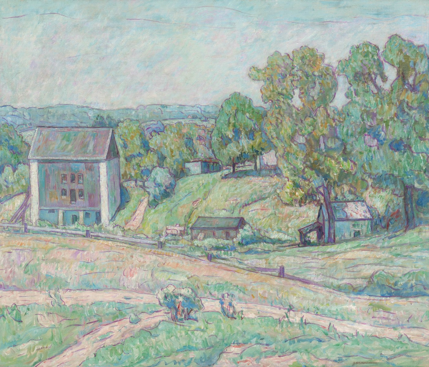 JOSEPH B. GROSSMAN (1889-1979) OIL ON CANVAS