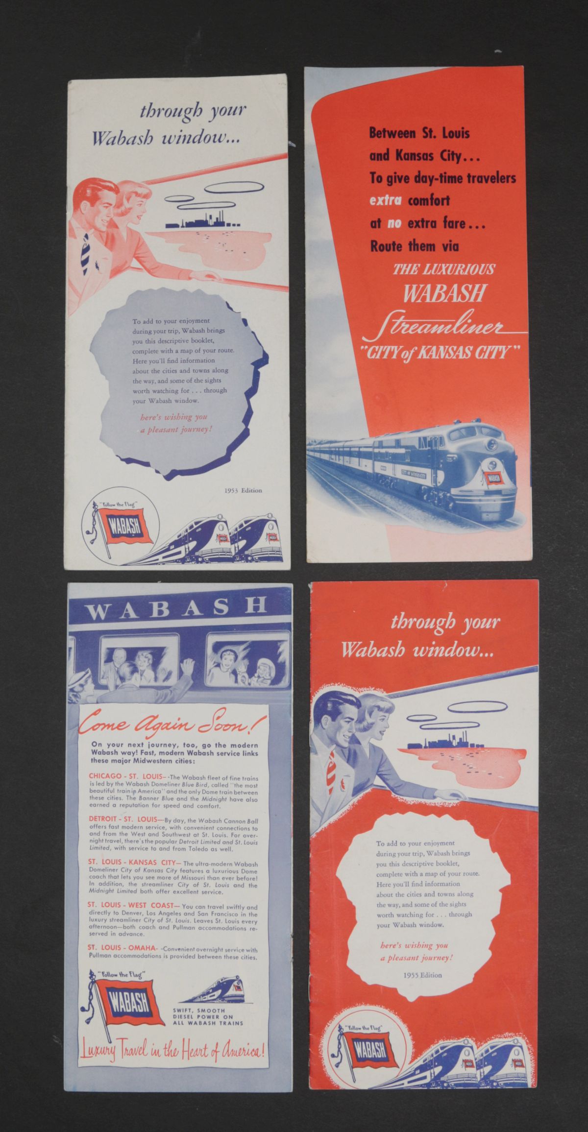 19 PIECES OF WABASH RAILROAD EPHEMERA