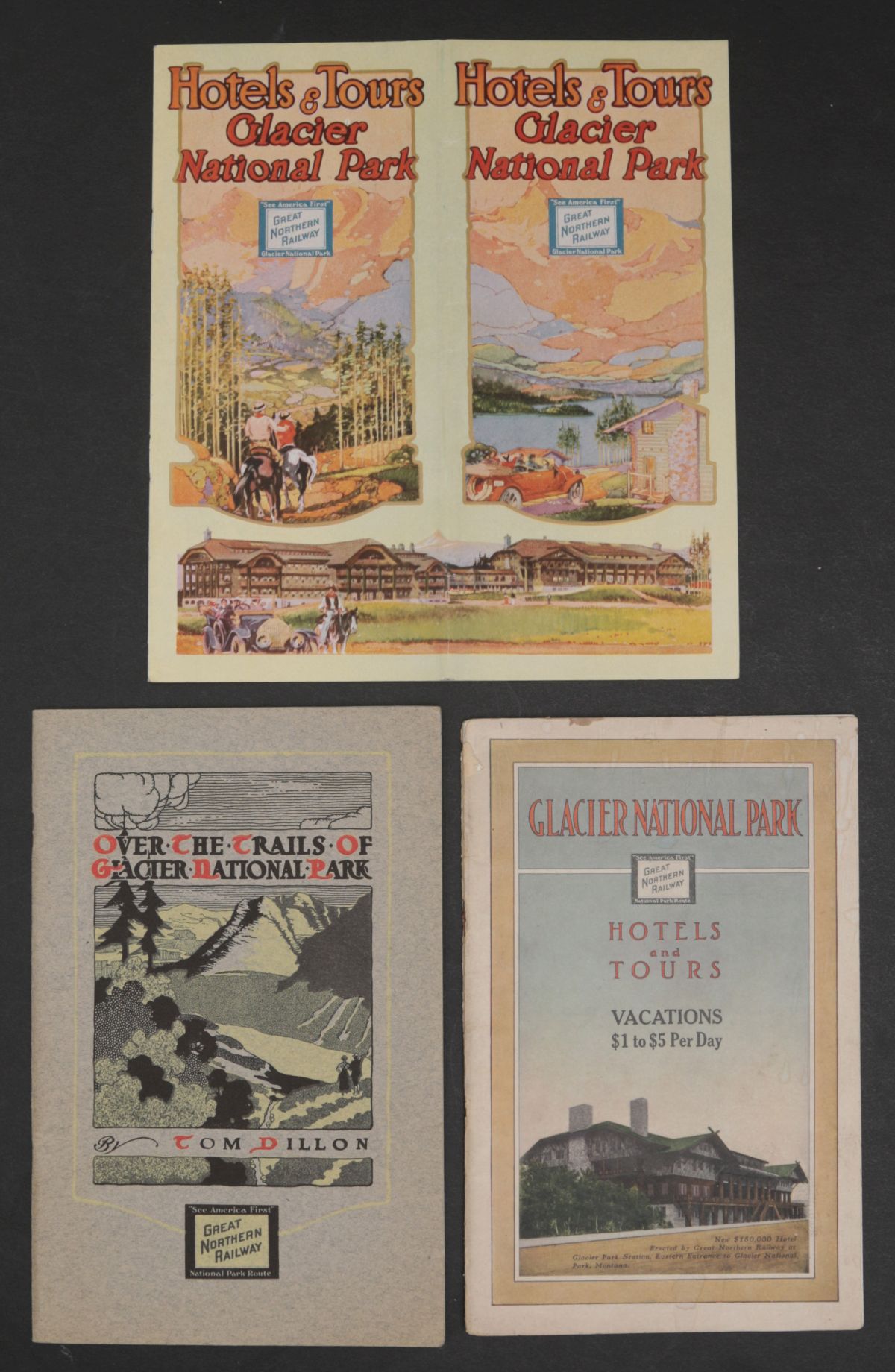 16 PIECES OF GREAT NORTHERN RR EPHEMERA CIRCA 1920