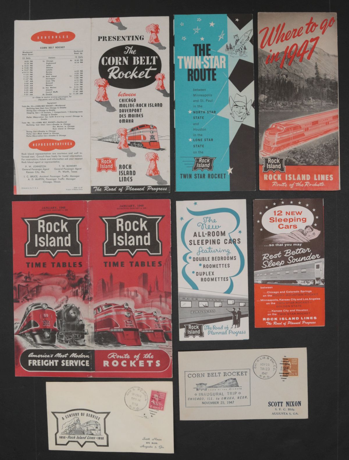 31 PIECES OF ROCK ISLAND RAILROAD EPHEMERA