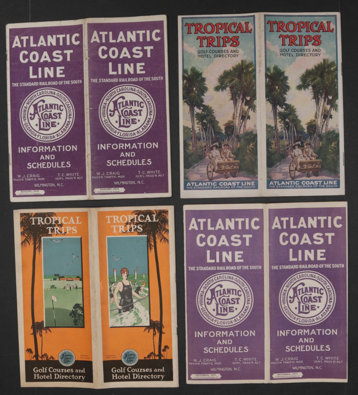 12 PIECES OF ATLANTIC COAST LINE RR EPHEMERA