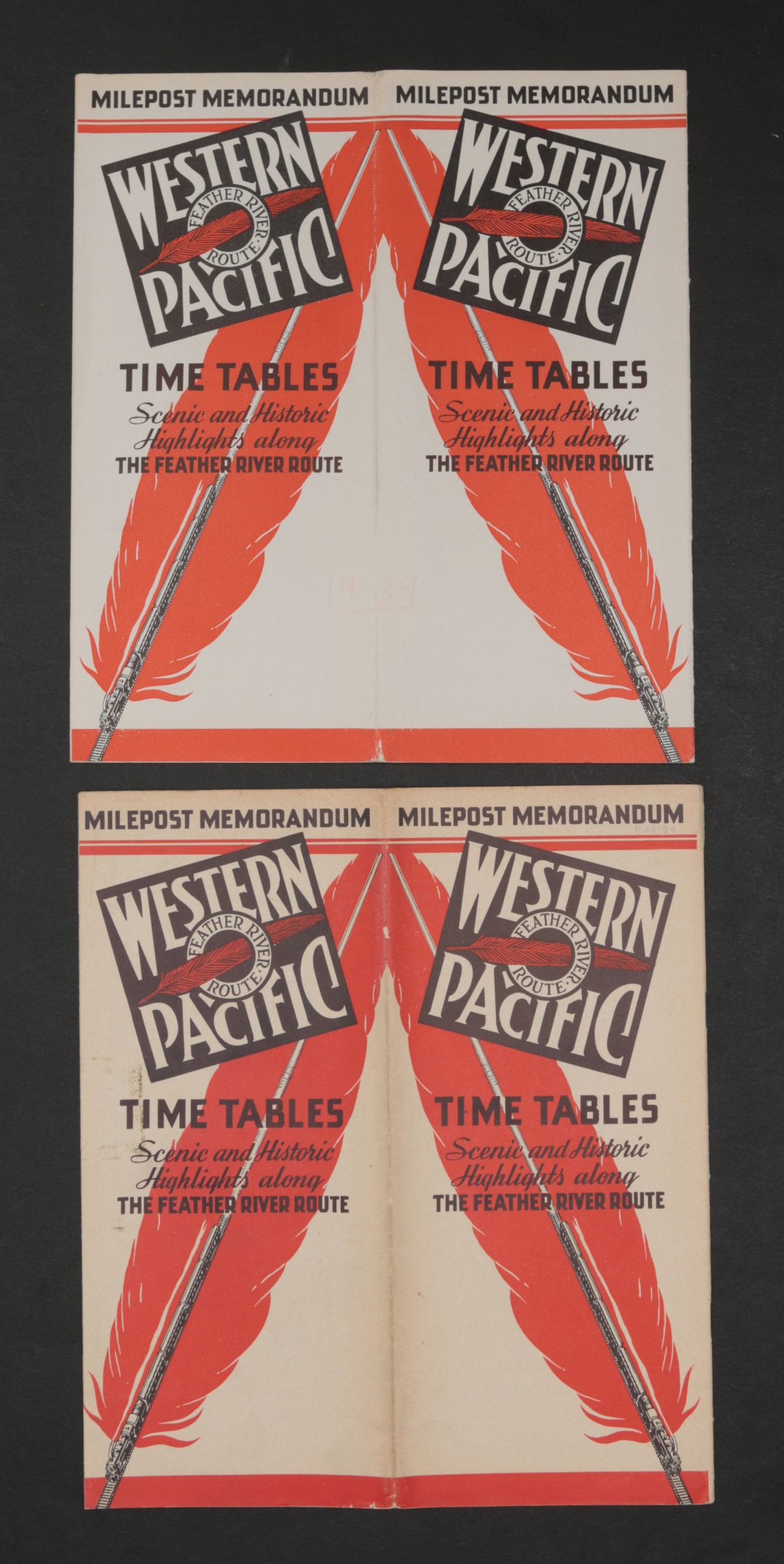 WESTERN RAILROAD TRAVEL EPHEMERA