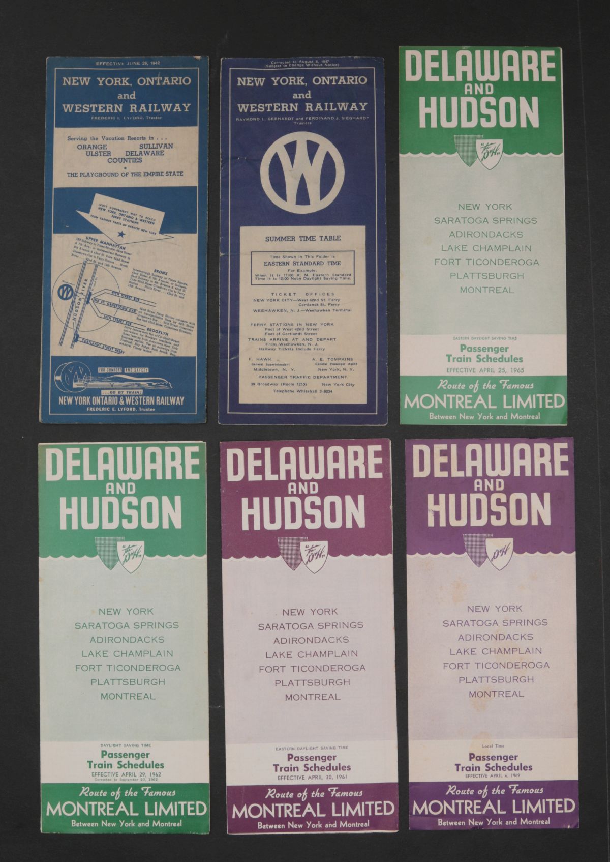 DELAWARE AND HUDSON MONTREAL LIMITED EPHEMERA