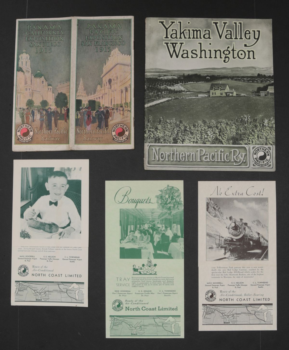 19 PIECES OF NORTHERN PACIFIC RAILROAD EPHEMERA