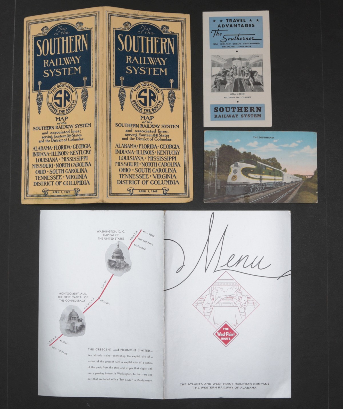 21 PIECES OF SOUTHERN RAILWAY SYSTEM EPHEMERA