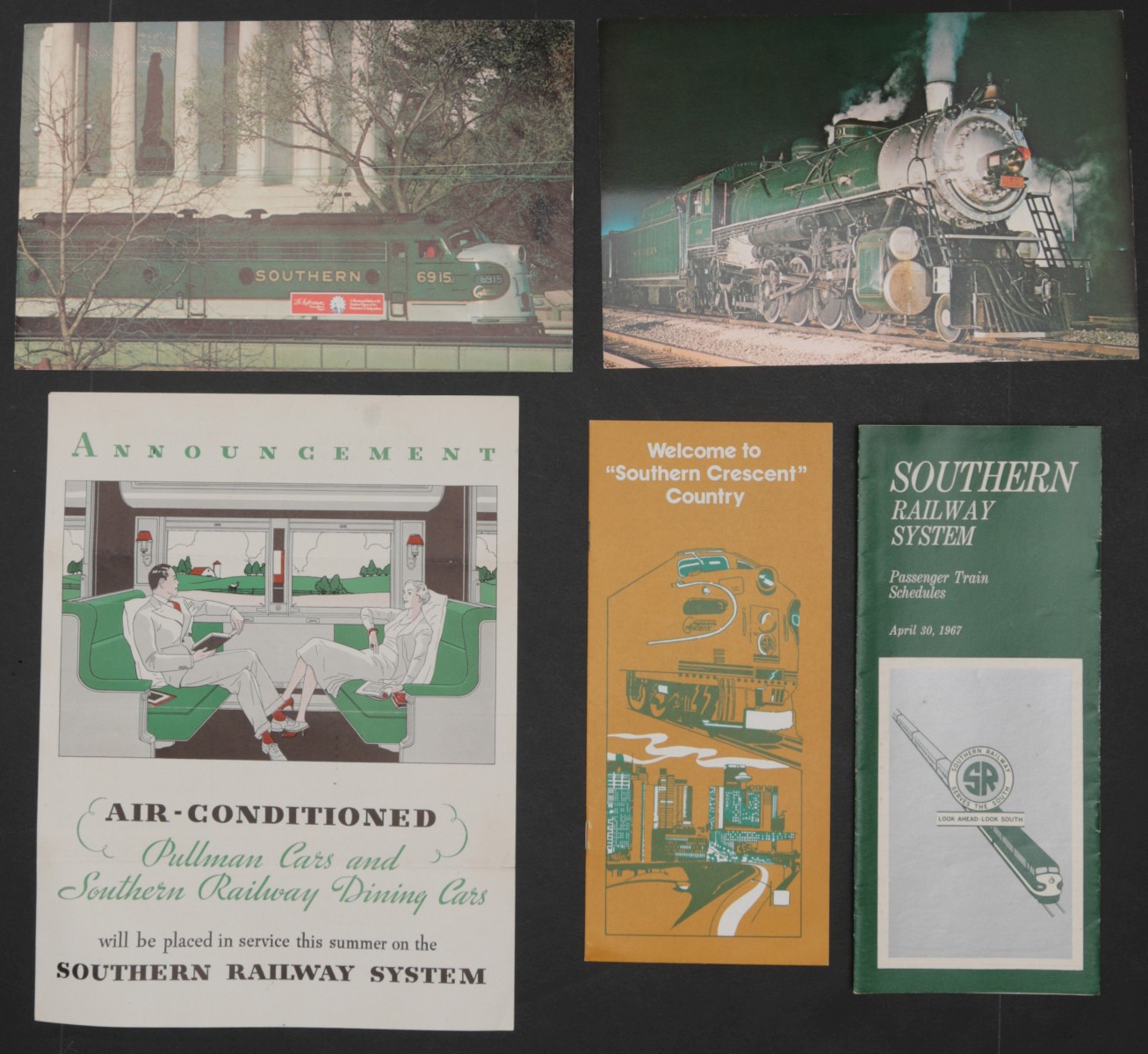 17 PIECES OF SOUTHERN RAILWAY SYSTEM EPHEMERA