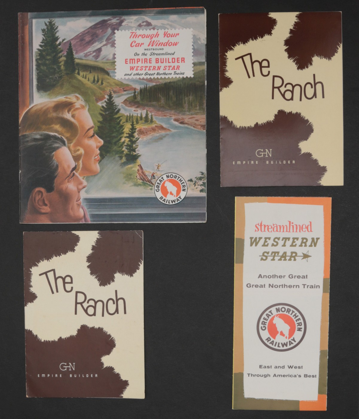 15 PIECES GREAT NORTHERN RR MENUS AND EPHEMERA