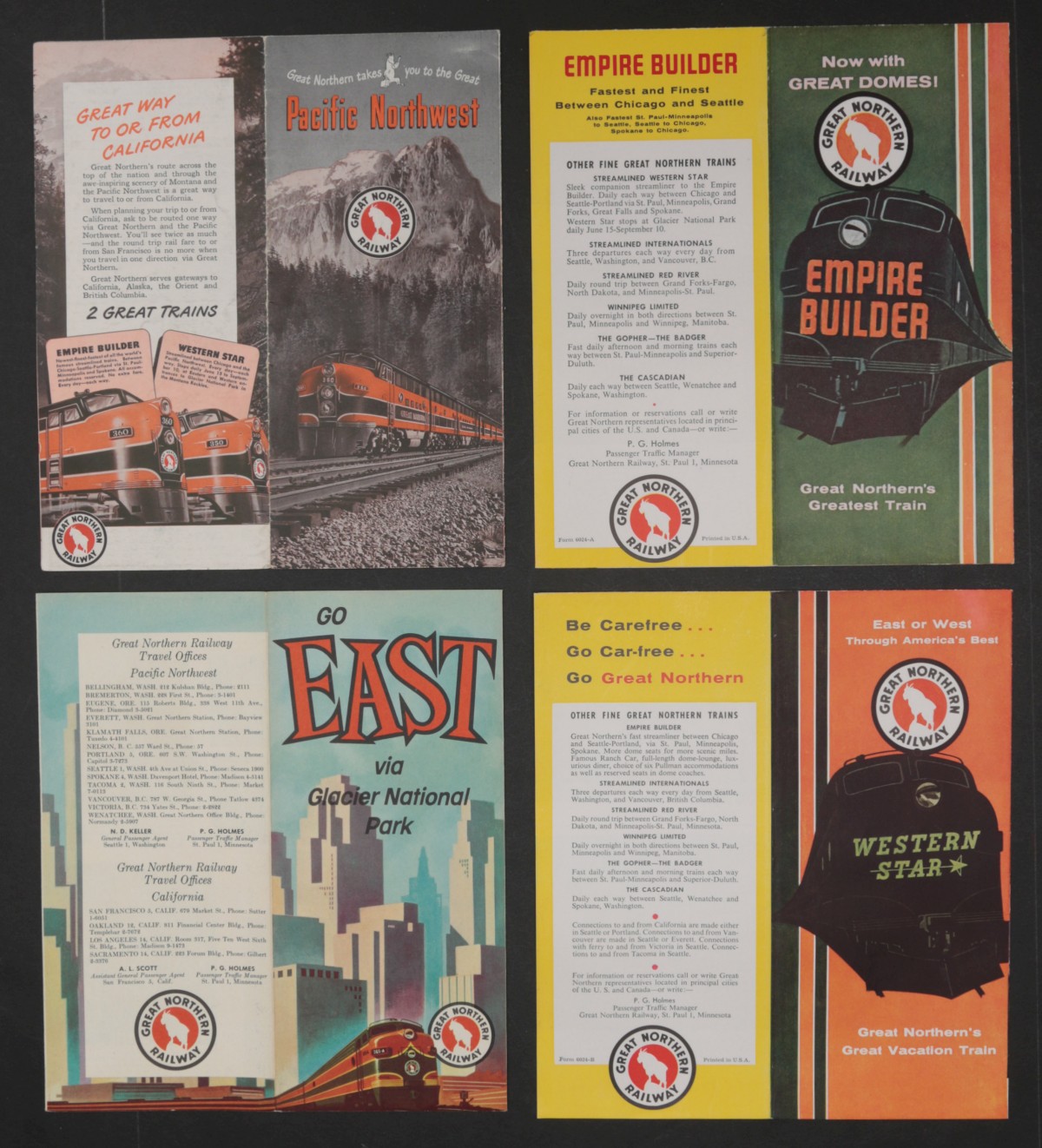 17 PIECES OF GREAT NORTHERN RAILROAD EPHEMERA