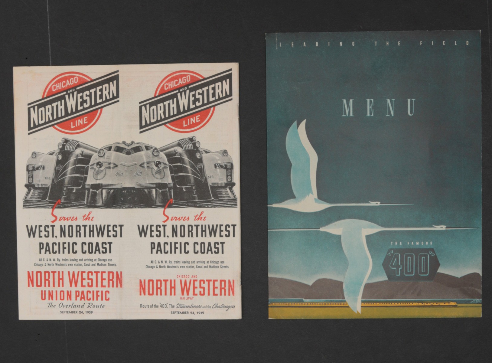 13 PIECES OF CHICAGO NORTHWESTERN RAILROAD EPHEMERA