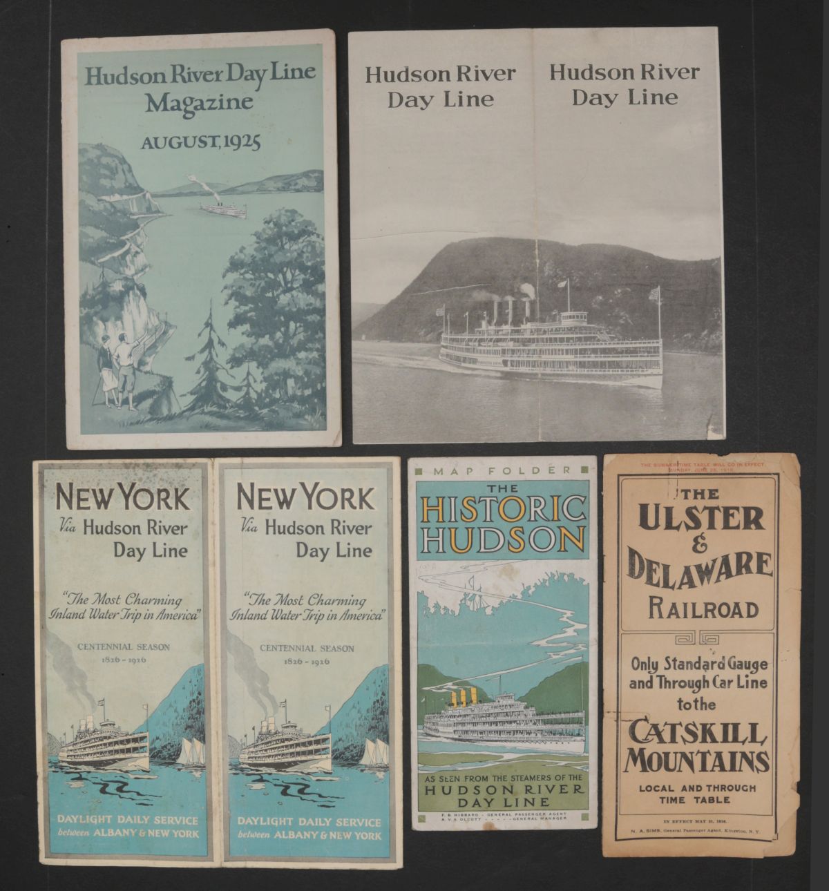 HUDSON RIVER DAY LINE STEAMSHIP TRAVEL ADVERTISING