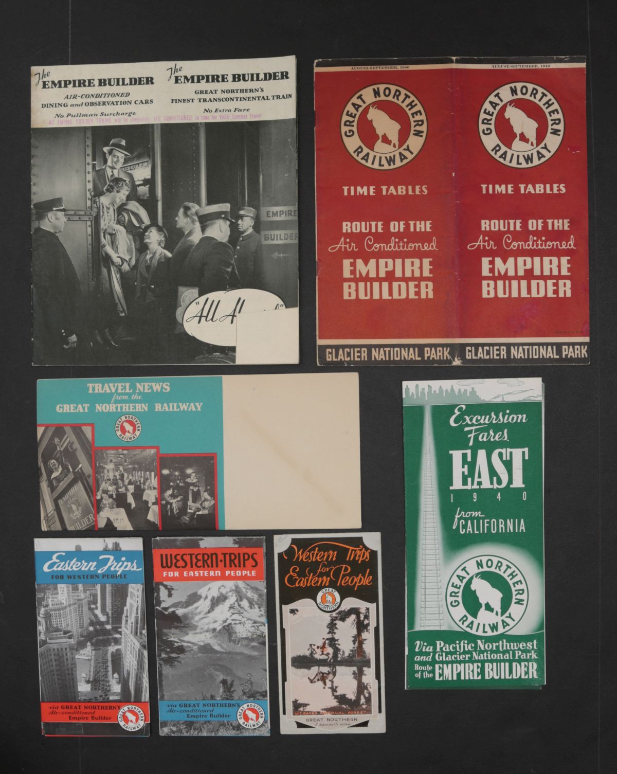 28 PIECES OF GREAT NORTHERN RAILROAD EPHEMERA