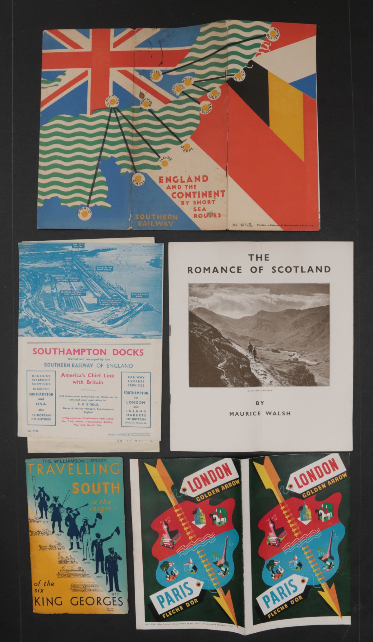 ENGLAND AND SCOTLAND TRAVEL EPHEMERA