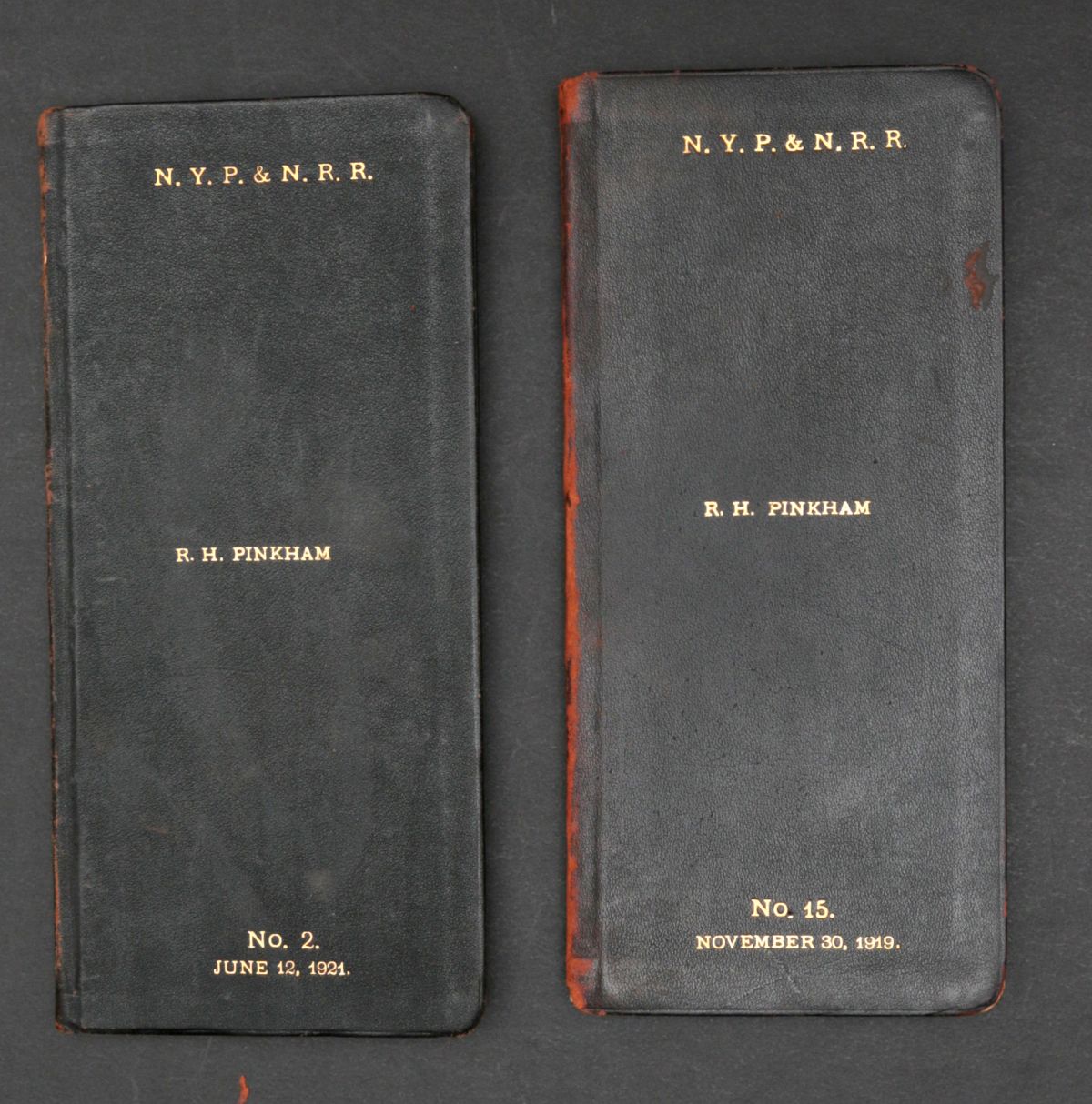 NYP&N RAILROAD SUPERINTENDENT LEATHER TIMETABLES