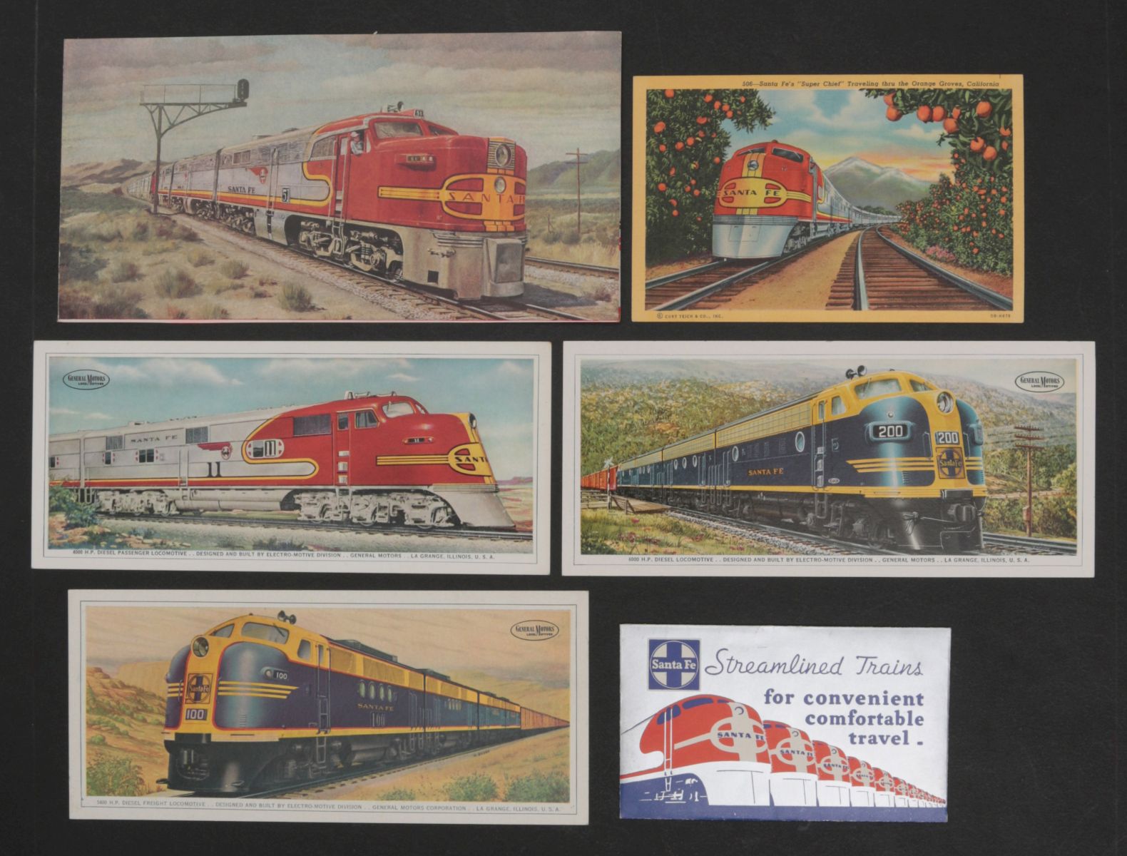 GENERAL MOTORS EMD & OTHER SANTA FE ADVERTISING