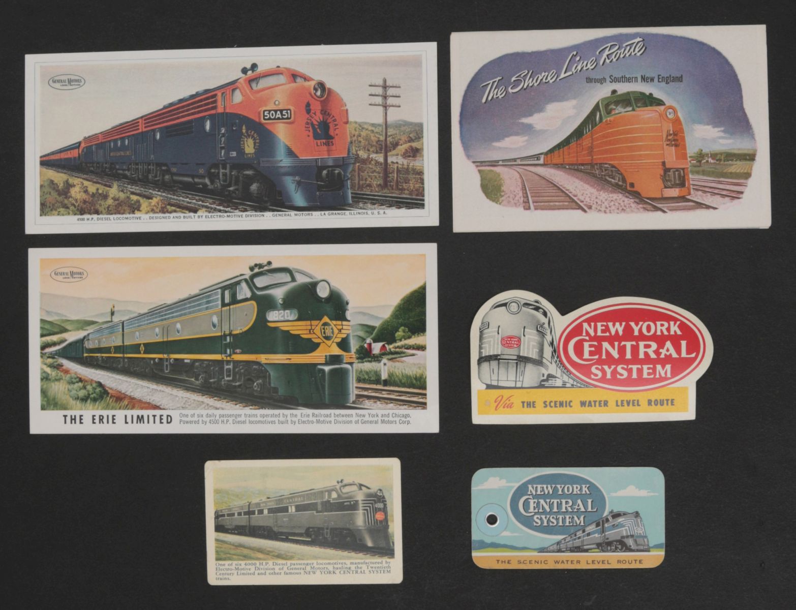 NYC & OTHER NORTHEAST RR EMD ADVERTISING EPHEMERA