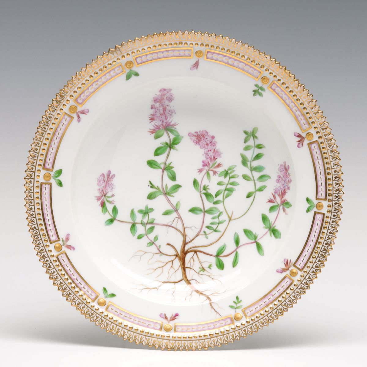 ROYAL COPENHAGEN FLORA DANICA SOUP PLATE