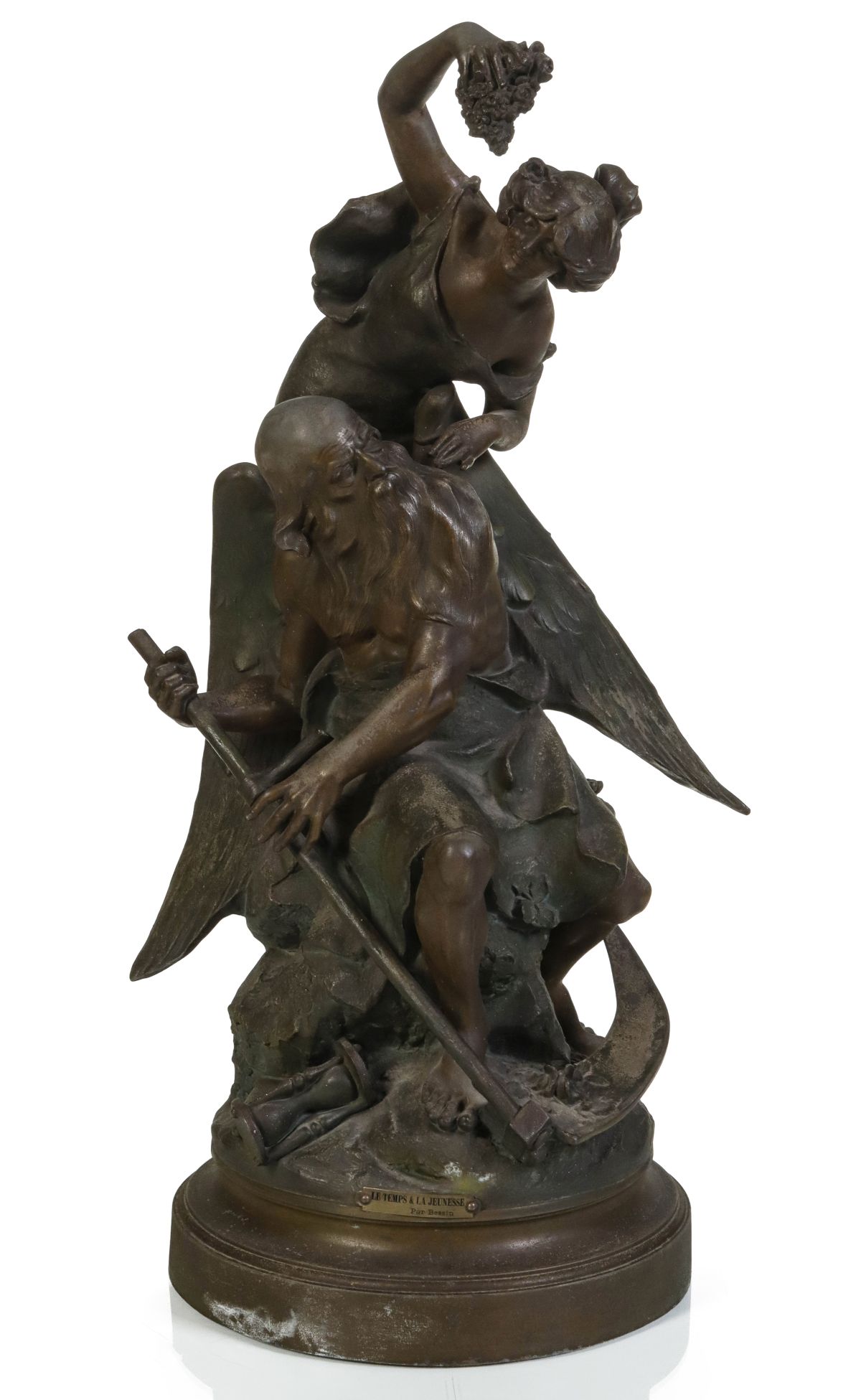 SPELTER SCULPTURE AFTER PAUL-LUCIEN BESSIN (1911-1953)