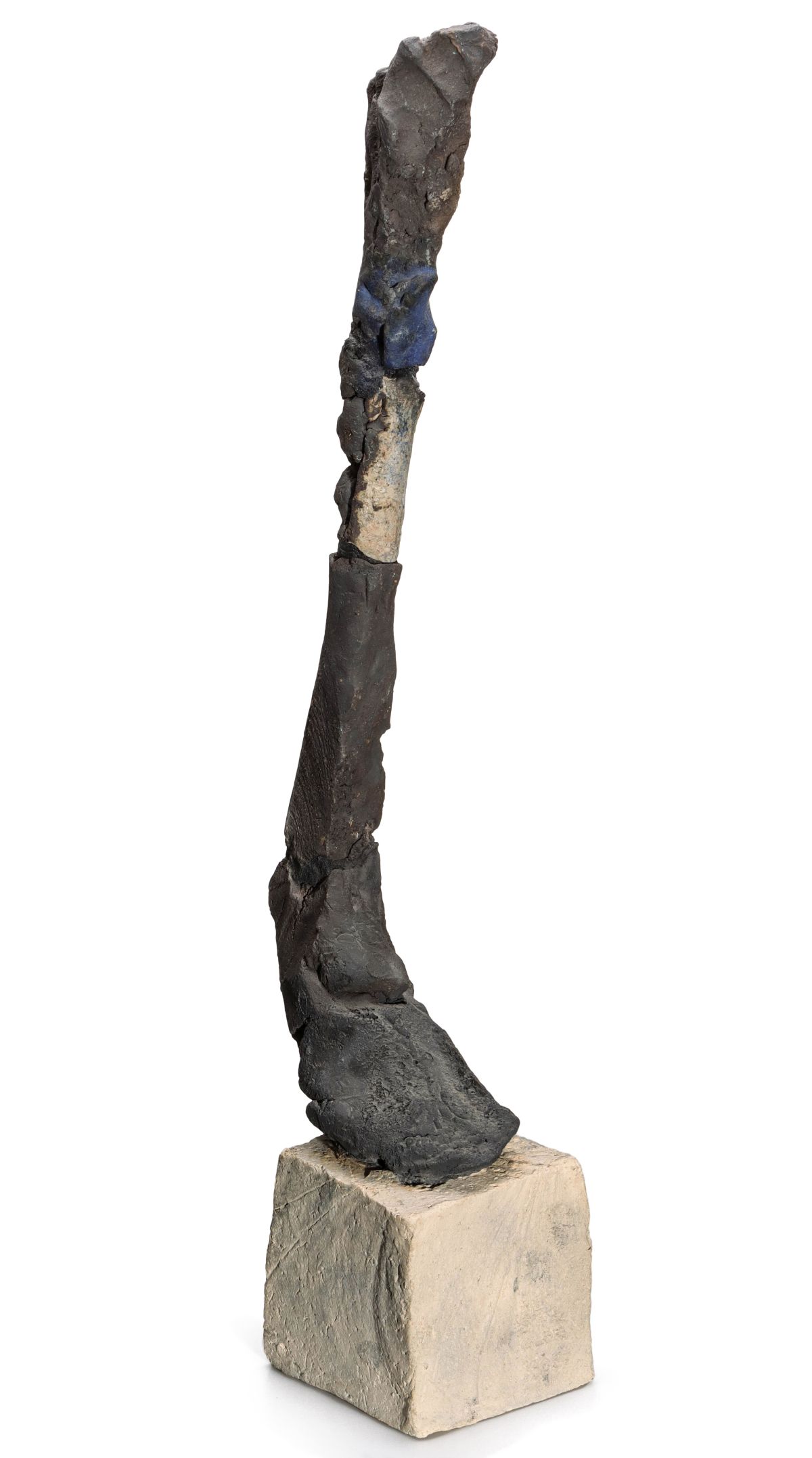 STEPHEN DeSTAEBLER (1933-2011) STONEWARE LEG ON PLINTH