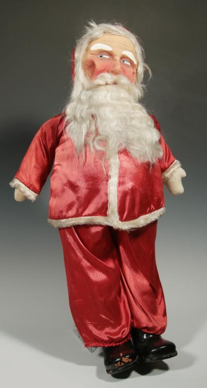 A GOOD 24-INCH PAINTED FACE SANTA CLAUS C.1900