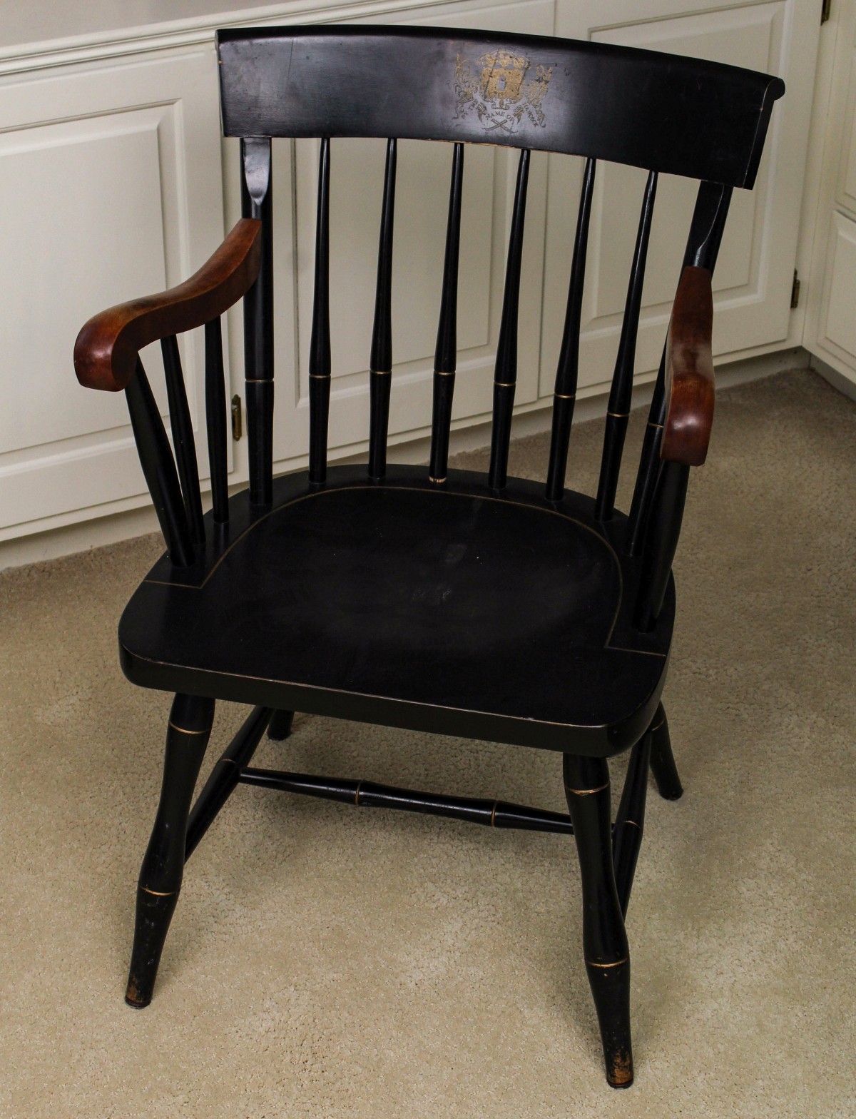VINTAGE GRADUATION CAPTAIN'S CHAIR WITH MOTTO